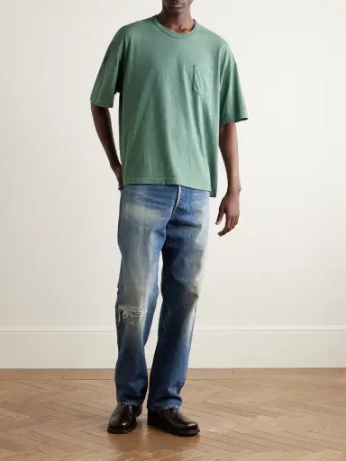 Visvim Ex Jumbo Cotton-Blend Jersey T-Shirt - Men | Thumbnail 2 Visvim Ex Jumbo Cotton-Blend Jersey T-Shirt - Men | Thumbnail 2