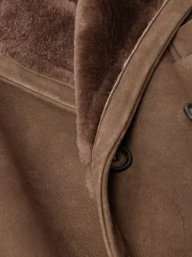 ELEVENTY Double-Breasted Shearling Overcoat - Men | Thumbnail 5 ELEVENTY Double-Breasted Shearling Overcoat - Men | Thumbnail 5