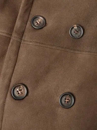 ELEVENTY Double-Breasted Shearling Overcoat - Men | Thumbnail 6 ELEVENTY Double-Breasted Shearling Overcoat - Men | Thumbnail 6