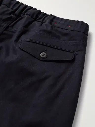 ELEVENTY Slim-Fit Pleated Cotton-Blend Twill Trousers - Men | Thumbnail 5