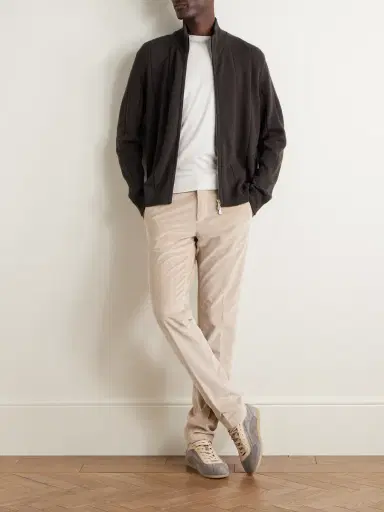 ELEVENTY Ribbed Wool Zip-Up Cardigan - Men | Thumbnail 2 ELEVENTY Ribbed Wool Zip-Up Cardigan - Men | Thumbnail 2