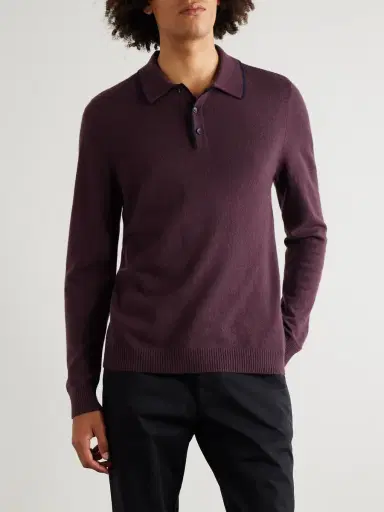 MR P. Cashmere Polo Sweater - Men | Thumbnail 3 MR P. Cashmere Polo Sweater - Men | Thumbnail 3