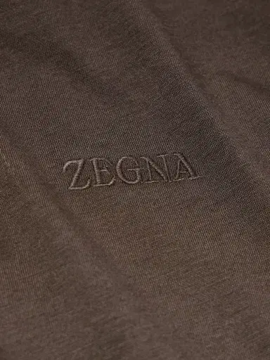 Zegna Logo-Embroidered Cotton-Jersey T-Shirt - Men | Thumbnail 5