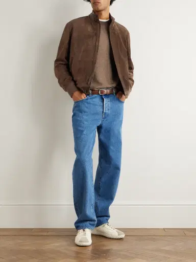 Zegna Suede Blouson Jacket - Men | Thumbnail 2