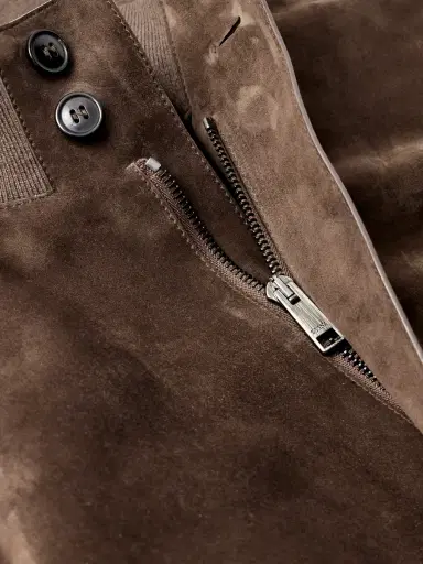 Zegna Suede Blouson Jacket - Men | Thumbnail 4