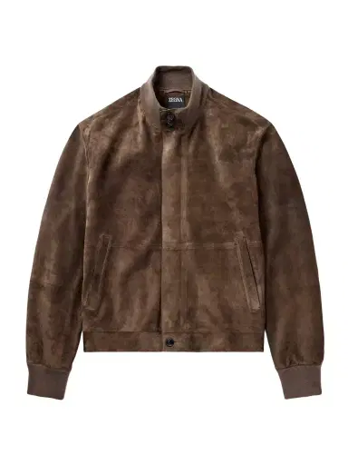 Zegna Suede Blouson Jacket - Men | Thumbnail 1