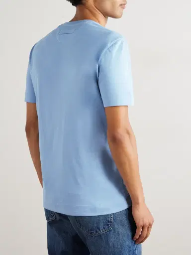 Zegna Logo-Embroidered Cotton-Jersey T-Shirt - Men | Thumbnail 4 Zegna Logo-Embroidered Cotton-Jersey T-Shirt - Men | Thumbnail 4