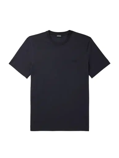 Zegna Logo-Embroidered Cotton-Jersey T-Shirt - Men | Thumbnail 1 Zegna Logo-Embroidered Cotton-Jersey T-Shirt - Men | Thumbnail 1