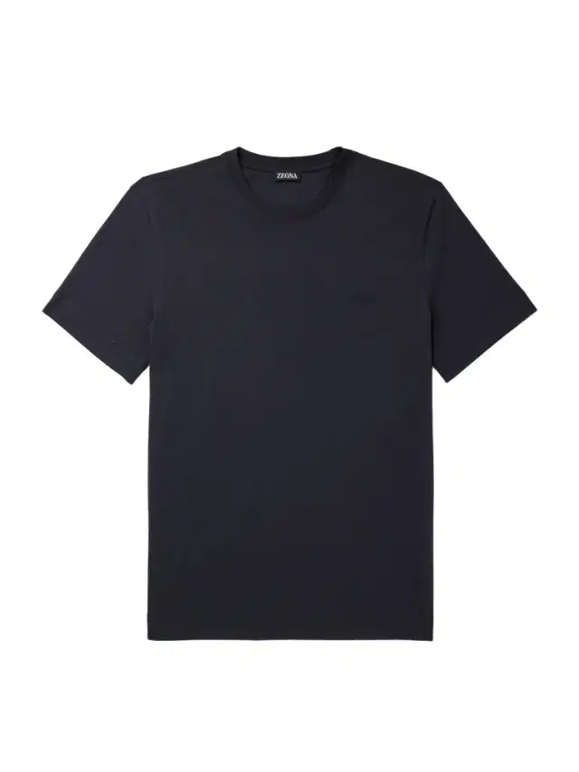 Zegna Logo-Embroidered Cotton-Jersey T-Shirt - Men