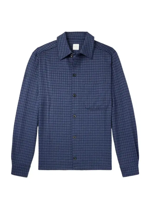 Houndstooth Cotton-Blend Shirt - Men