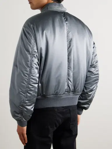 Tom Ford Silk-Satin Padded Bomber Jacket - Men | Thumbnail 4
