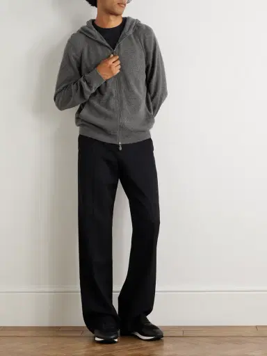 Loro Piana Cashmere Zip-Up Hoodie - Men | Thumbnail 2