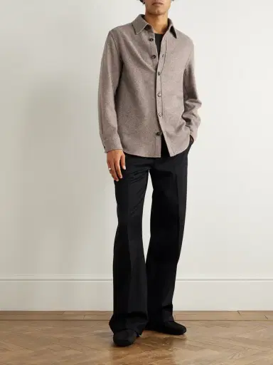 Zegna Cashmere and Silk-Blend Shirt - Men | Thumbnail 2 Zegna Cashmere and Silk-Blend Shirt - Men | Thumbnail 2