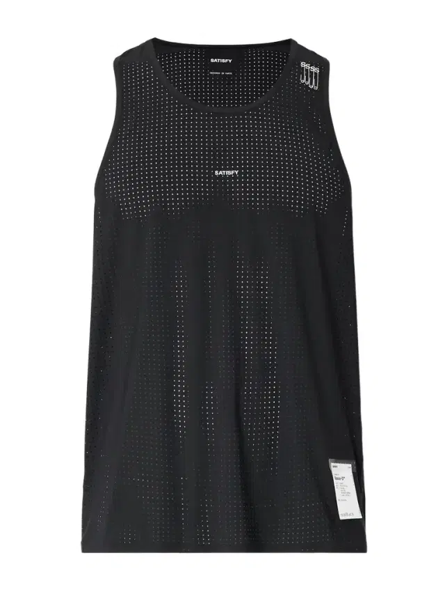 Satisfy Embellished Logo-Appliquéd Space-O™ Mesh Tank Top - Men
