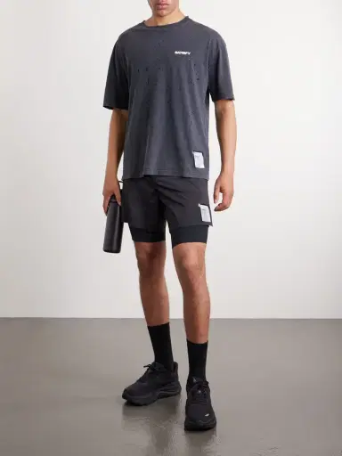 Satisfy Slim-Fit Layered 8" Techsilk and Justice&trade; coldblack&reg; Shorts - Men | Thumbnail 2