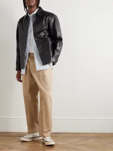 Neighborhood Two Tuck Straight-Leg Cotton-Blend Trousers - Men | Thumbnail 2 Neighborhood Two Tuck Straight-Leg Cotton-Blend Trousers - Men | Thumbnail 2