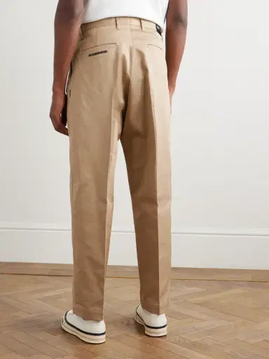 Neighborhood Two Tuck Straight-Leg Cotton-Blend Trousers - Men | Thumbnail 4 Neighborhood Two Tuck Straight-Leg Cotton-Blend Trousers - Men | Thumbnail 4