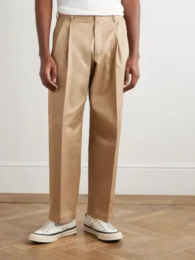 Neighborhood Two Tuck Straight-Leg Cotton-Blend Trousers - Men | Thumbnail 7 Neighborhood Two Tuck Straight-Leg Cotton-Blend Trousers - Men | Thumbnail 7