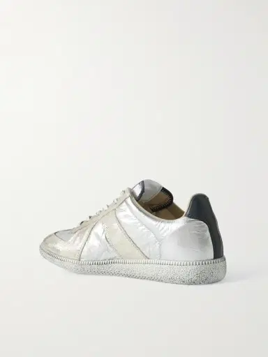 Maison Margiela Replica Leather-Trimmed Shell Sneakers - Men | Thumbnail 4 Maison Margiela Replica Leather-Trimmed Shell Sneakers - Men | Thumbnail 4