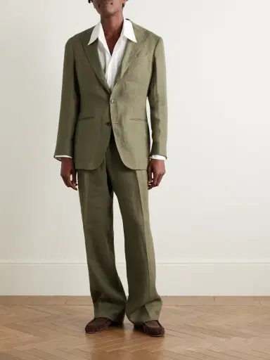Saman Amel Unstructured Linen Suit Jacket - Men | Thumbnail 2 Saman Amel Unstructured Linen Suit Jacket - Men | Thumbnail 2