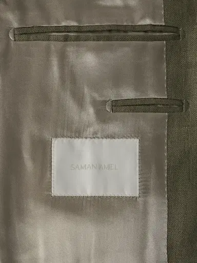Saman Amel Unstructured Linen Suit Jacket - Men | Thumbnail 5 Saman Amel Unstructured Linen Suit Jacket - Men | Thumbnail 5
