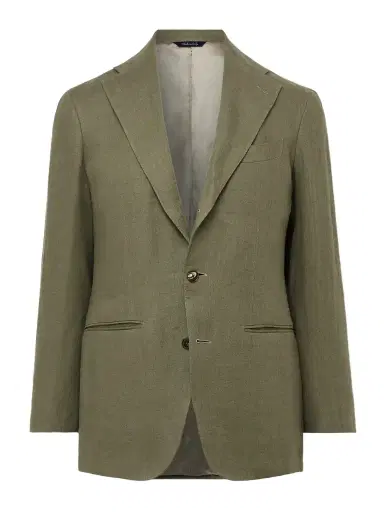 Saman Amel Unstructured Linen Suit Jacket - Men | Thumbnail 1 Saman Amel Unstructured Linen Suit Jacket - Men | Thumbnail 1