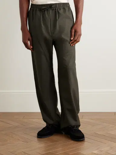 Saman Amel Straight-Leg Wool Drawstring Trousers - Men | Thumbnail 3 Saman Amel Straight-Leg Wool Drawstring Trousers - Men | Thumbnail 3