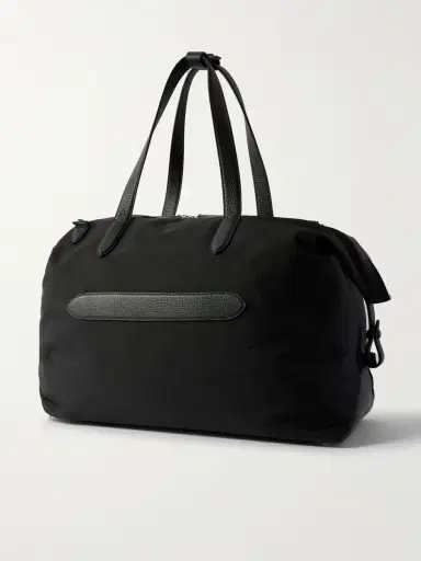 Smythson Norton Leather-Trimmed Canvas Weekend Bag - Men | Thumbnail 3
