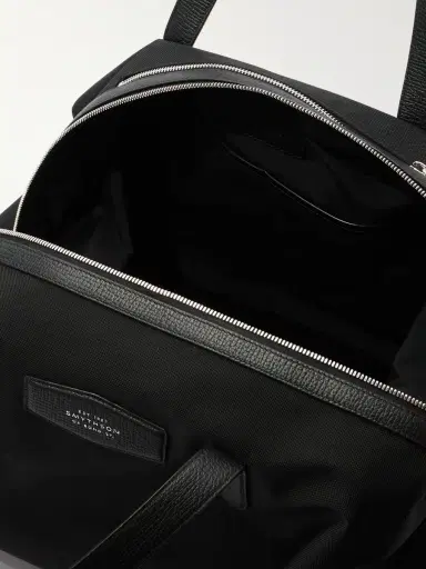 Smythson Norton Leather-Trimmed Canvas Weekend Bag - Men | Thumbnail 5