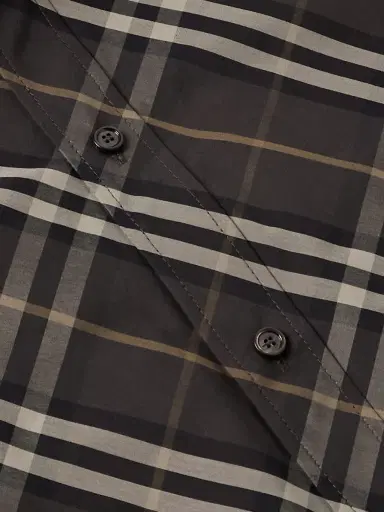 Burberry Checked Cotton Shirt - Men | Thumbnail 4