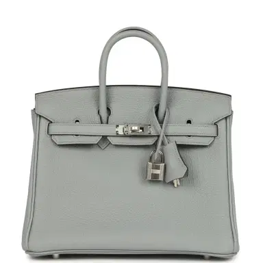 HERMÈS Hermes Birkin 25 Gris Pantin Togo Palladium Hardware | Thumbnail 1 HERMÈS Hermes Birkin 25 Gris Pantin Togo Palladium Hardware | Thumbnail 1