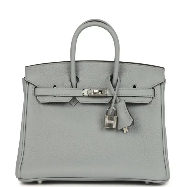 hermes Hermes Birkin 25 Gris Pantin Togo Palladium Hardware