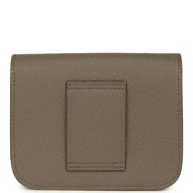 HERMÈS Hermes Constance Slim Wallet Etain Epsom Palladium Hardware | Thumbnail 4