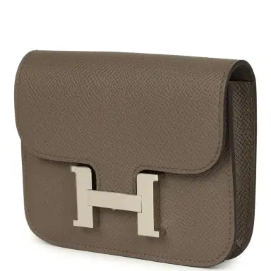 HERMÈS Hermes Constance Slim Wallet Etain Epsom Palladium Hardware | Thumbnail 5