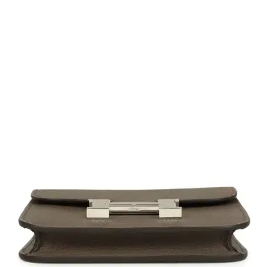 HERMÈS Hermes Constance Slim Wallet Etain Epsom Palladium Hardware | Thumbnail 6