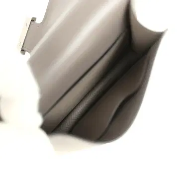 HERMÈS Hermes Constance Slim Wallet Etain Epsom Palladium Hardware | Thumbnail 10
