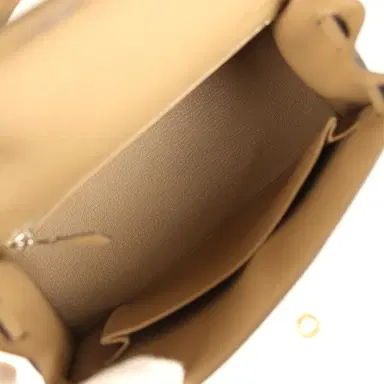 HERMÈS Hermes Kelly Sellier 25 Poussiere Epsom Electrum Hardware | Thumbnail 8