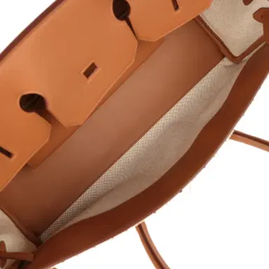 HERMÈS Hermes Shoulder Birkin Light 39 Multicolor Toile and Gold Swift Palladium Hardware | Thumbnail 8 HERMÈS Hermes Shoulder Birkin Light 39 Multicolor Toile and Gold Swift Palladium Hardware | Thumbnail 8