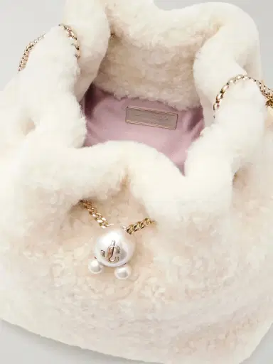 Jimmy Choo Bon Bon Embellished Shearling Bucket Bag | Thumbnail 5 Jimmy Choo Bon Bon Embellished Shearling Bucket Bag | Thumbnail 5