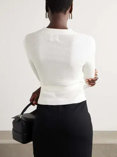 Allude Wool Wrap Cardigan | Thumbnail 3