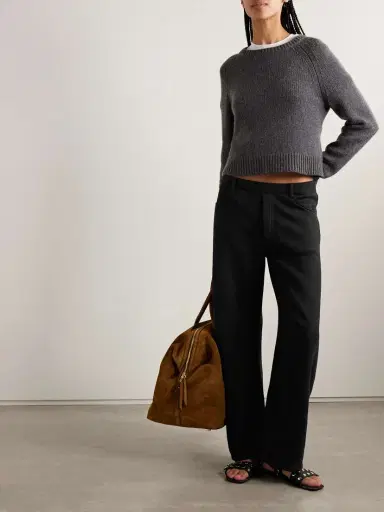 Nili Lotan Tribeca Cotton-jersey Barrel-leg Track Pants | Thumbnail 2