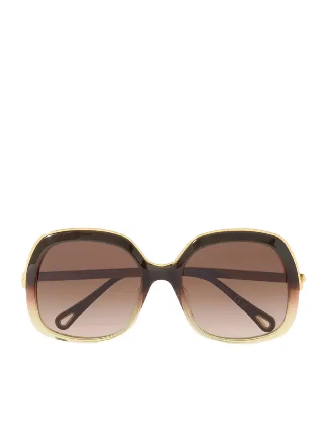 Aly Square-frame Acetate And Gold-tone Sunglasses