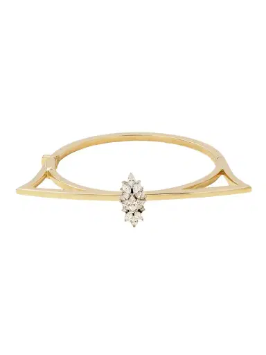 YEPREM Strada 18-karat Yellow And White Gold Diamond Bangle | Thumbnail 1