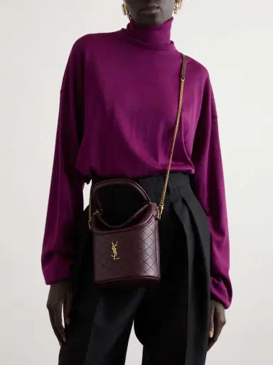 Saint Laurent Gaby Quilted Leather Bucket Bag | Thumbnail 2 Saint Laurent Gaby Quilted Leather Bucket Bag | Thumbnail 2