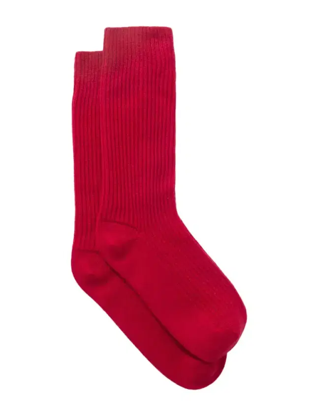 Zera Ribbed Cashmere Socks