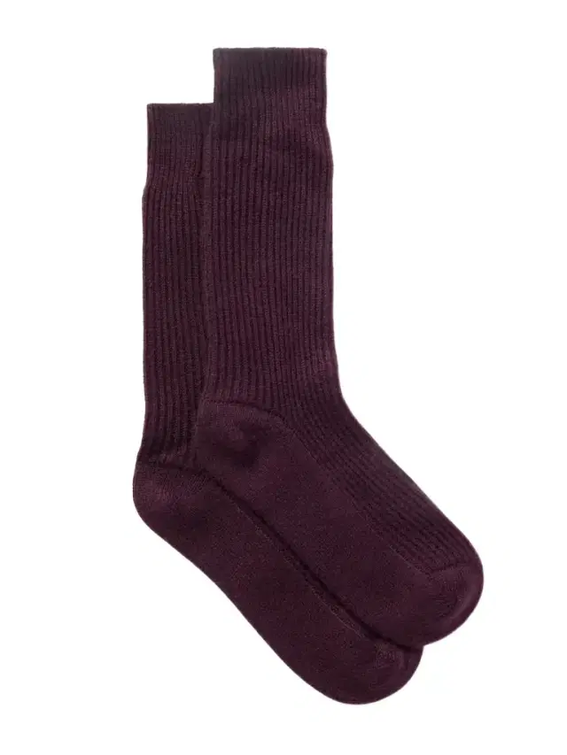 Zera Ribbed Cashmere Socks