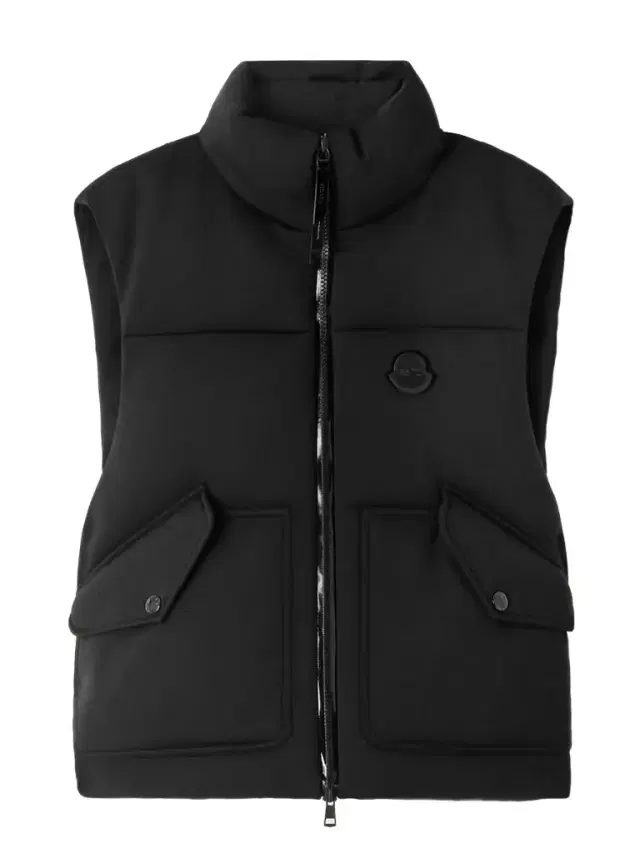 + Edward Enninful Appliquéd Quilted Scuba Down Vest