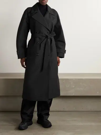 Moncler Genius + Edward Enninful Zake Belted Double-breasted Shell Trench Coat | Thumbnail 2