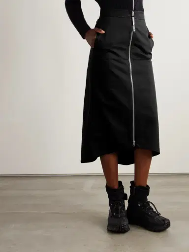 Moncler Genius + Edward Enninful Cotton-twill Midi Skirt | Thumbnail 3 Moncler Genius + Edward Enninful Cotton-twill Midi Skirt | Thumbnail 3