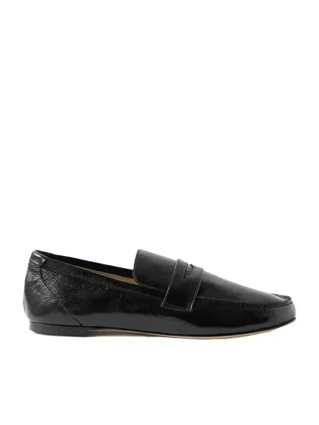 Crinkled-leather Loafers